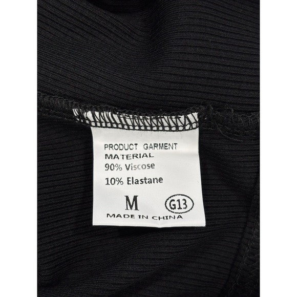 NEW Ribbed Cropped Racerback Tank Top High Neckline Size Medium Layering Basic - Picture 5 of 7